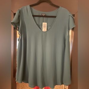 Torrid, teal blouse